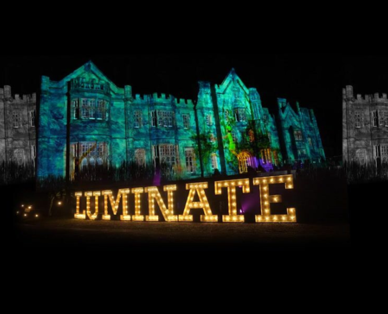 luminate sign which is for a light trail for luminate light trails for our Seasonal Events page